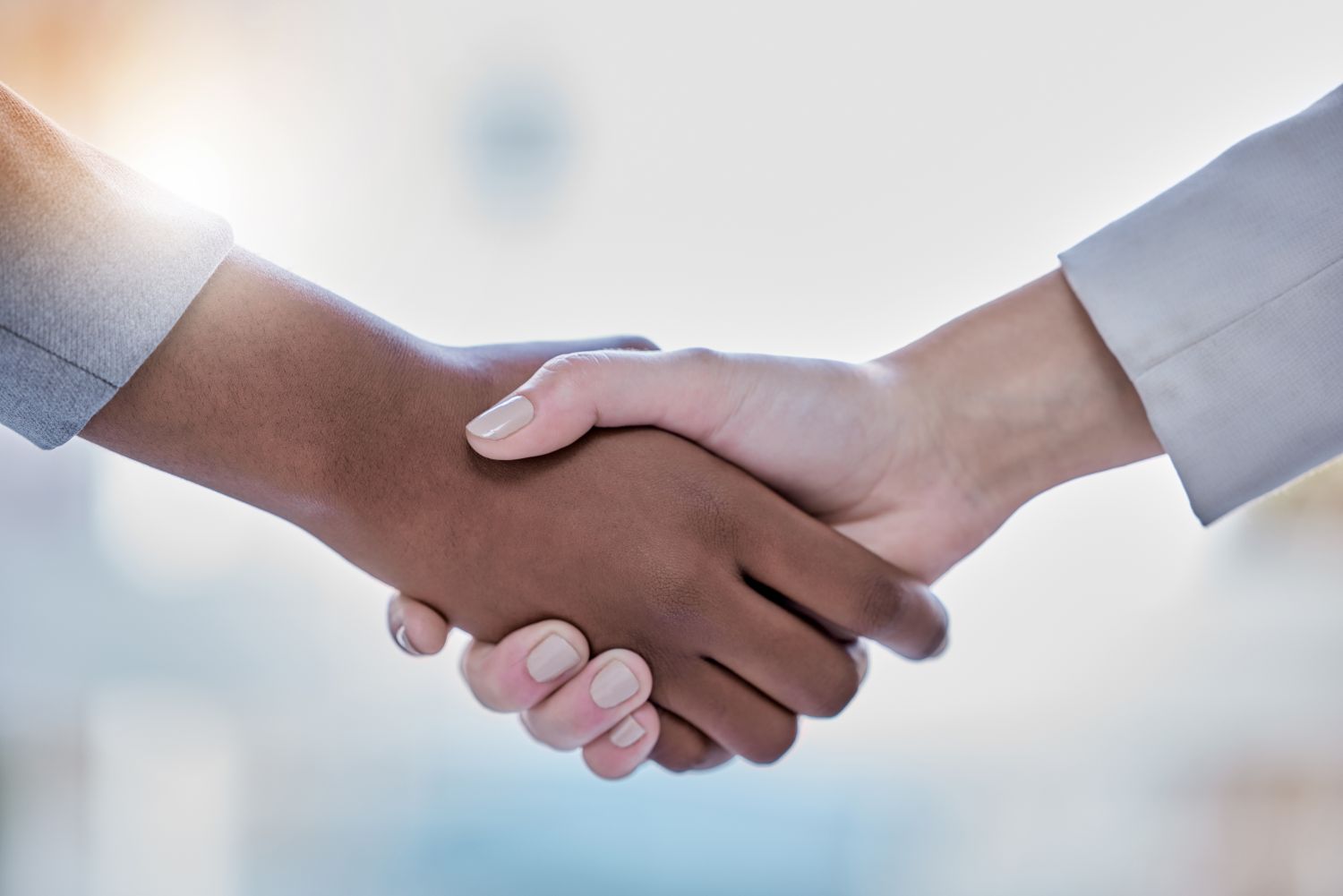Shaking hands