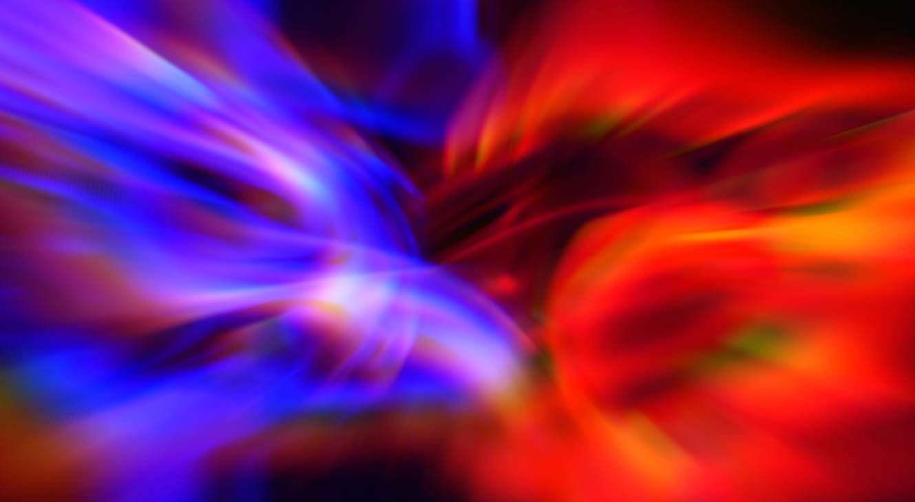 abstract blue and red